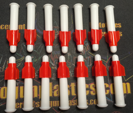 White Missile with Red V2 Fin -Set of 14 image 0
