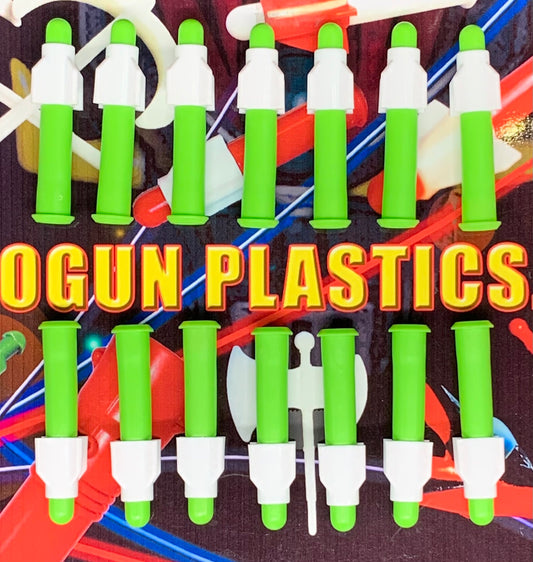 Green Missiles with White V2 Fin - Set of 14 image 0
