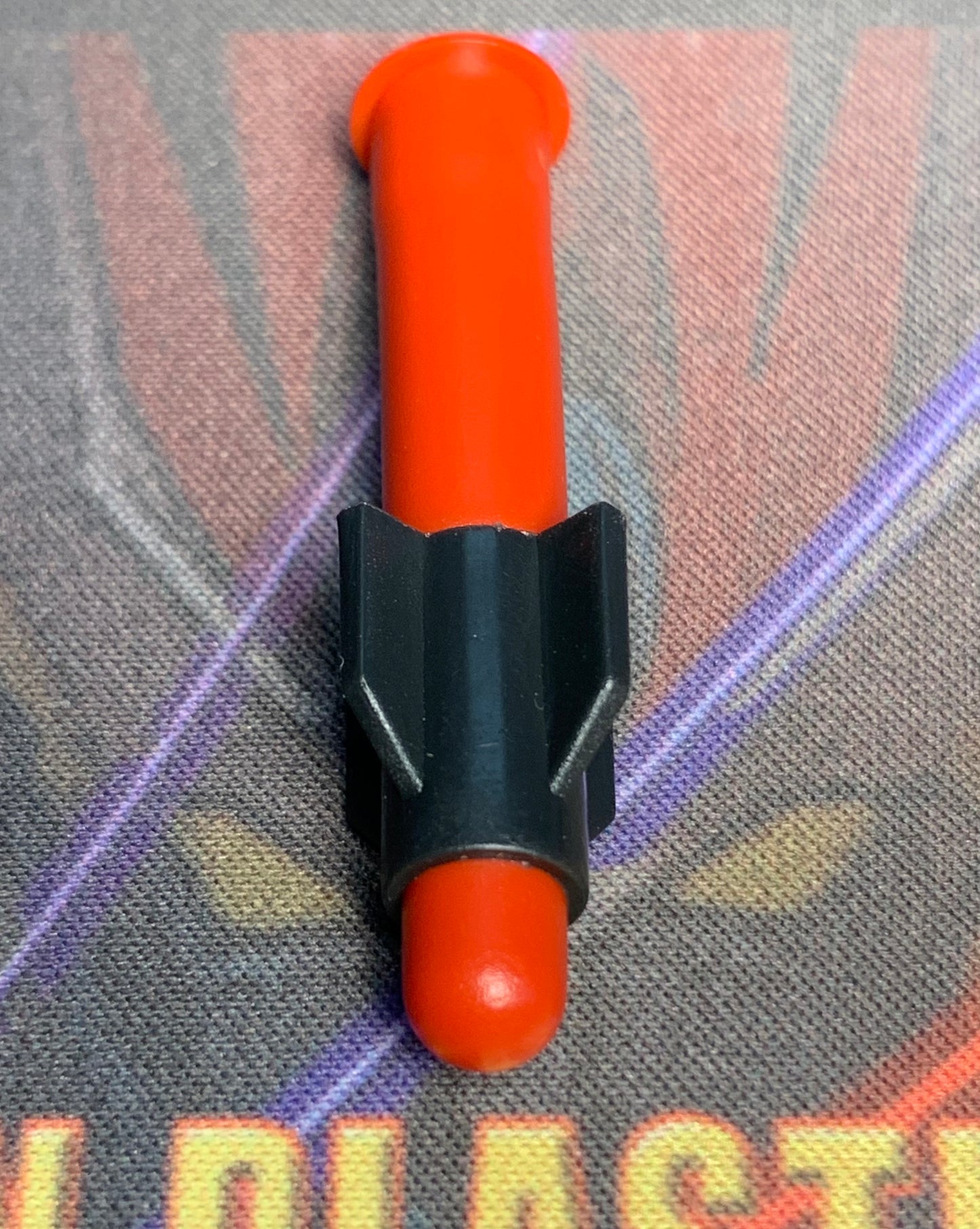 Red Missile with Black V2 Fin image 1