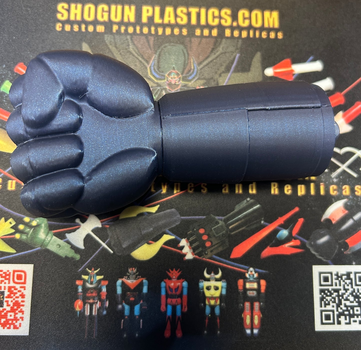 Gaiking Firing Fist - 3D printed Metallic Blue