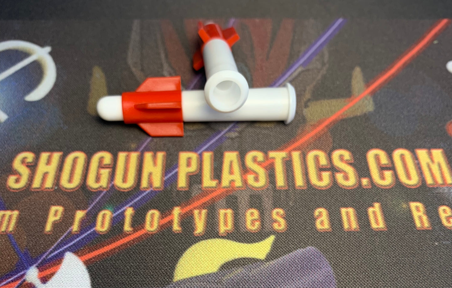 Shogun Warrior White Missile with Red Short Fin - Set of 6 - Gaiking