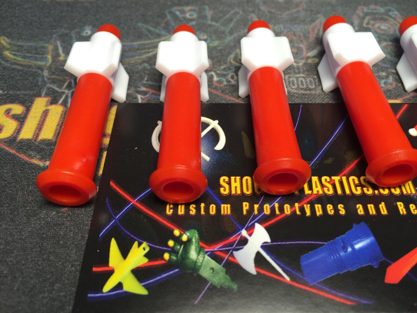 Shogun Warrior Red Missile with V2 White Fin - Set of 14