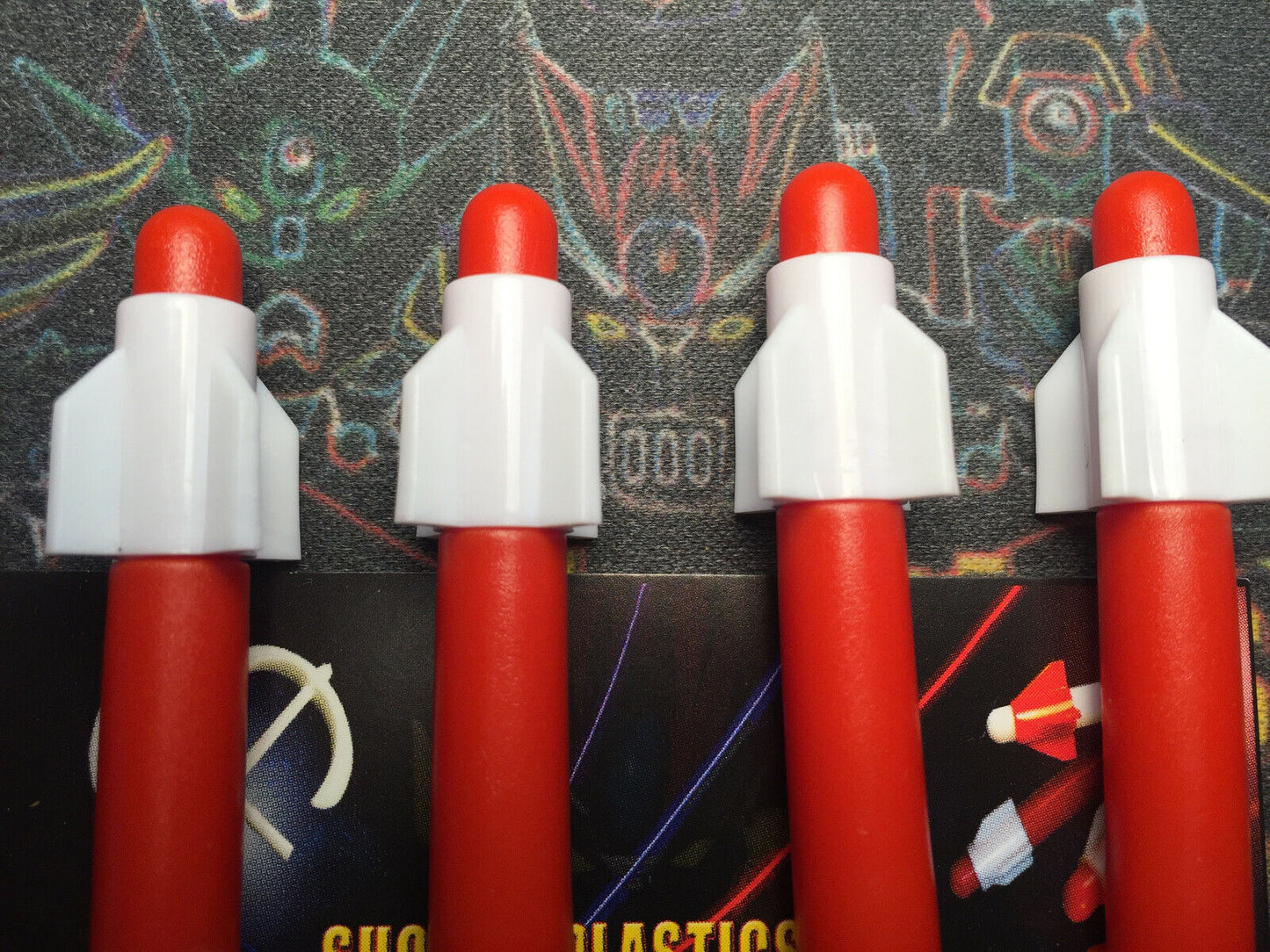 Shogun Warrior Red Missile with V2 White Fin - Set of 14