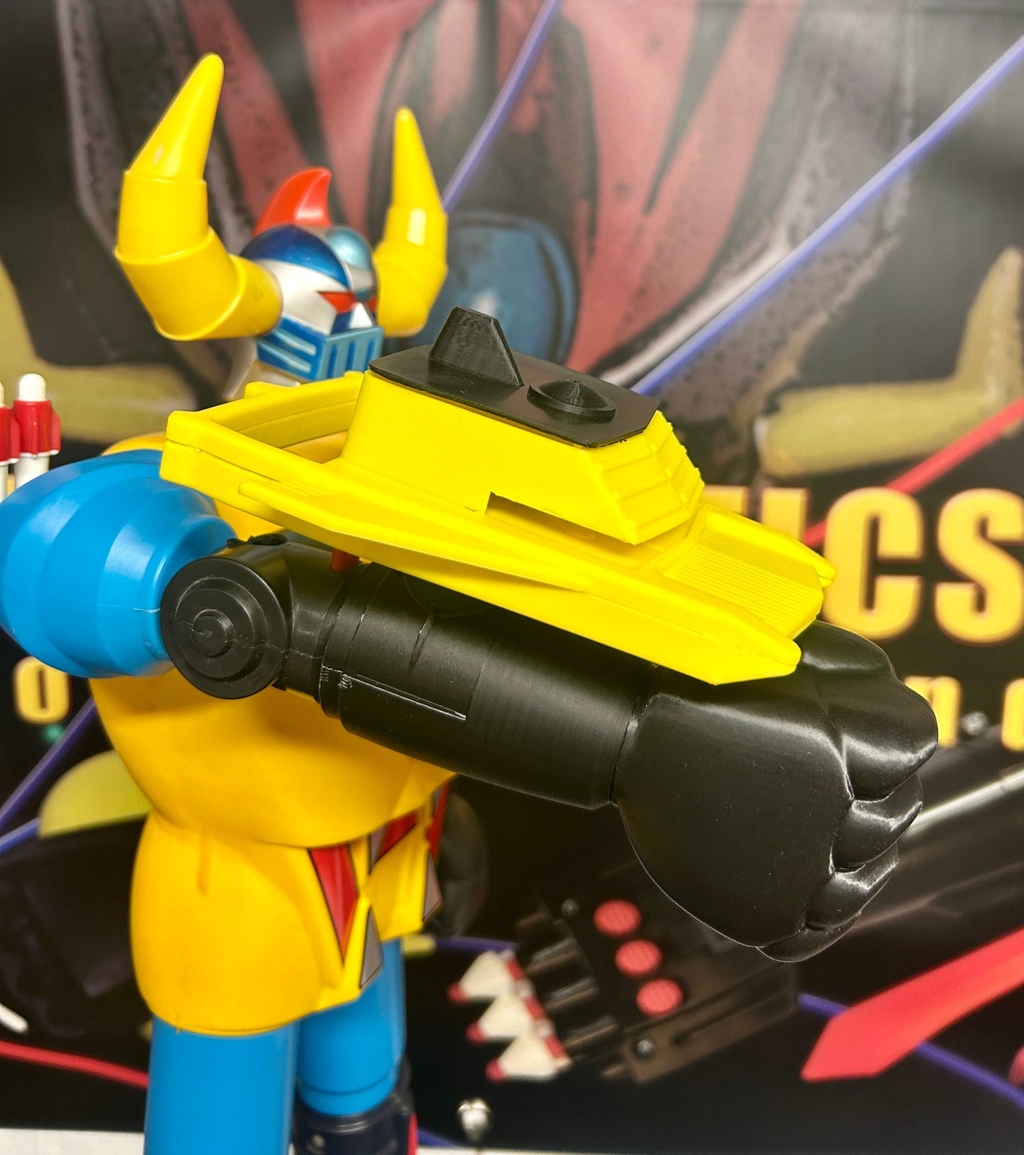 Gaiking Rocket Punch with Custom Cuff and Custom Yellow Star Shooter