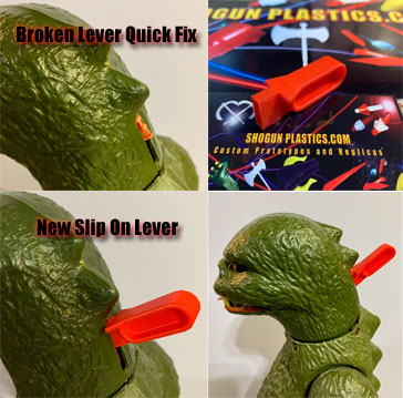 Godzilla Slip On Flame Lever image 0