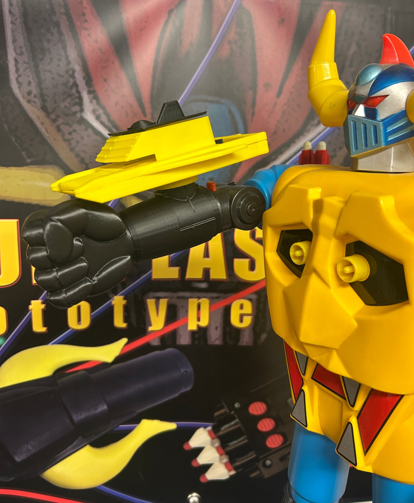Gaiking Rocket Punch with Custom Cuff and Custom Yellow Star Shooter