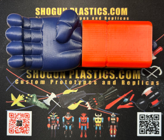 General Daimos Open Fist Rocket Punch 3D printed
