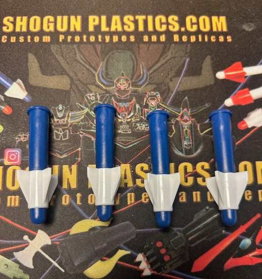 Super Robot Red Baron Blue Missile Set of 4