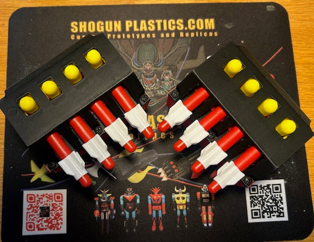 General Daimos Missile Battery Pair 3D printed